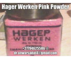 German Produced Hager Werken Embalming Compound Pink Powder in General items +27794625586